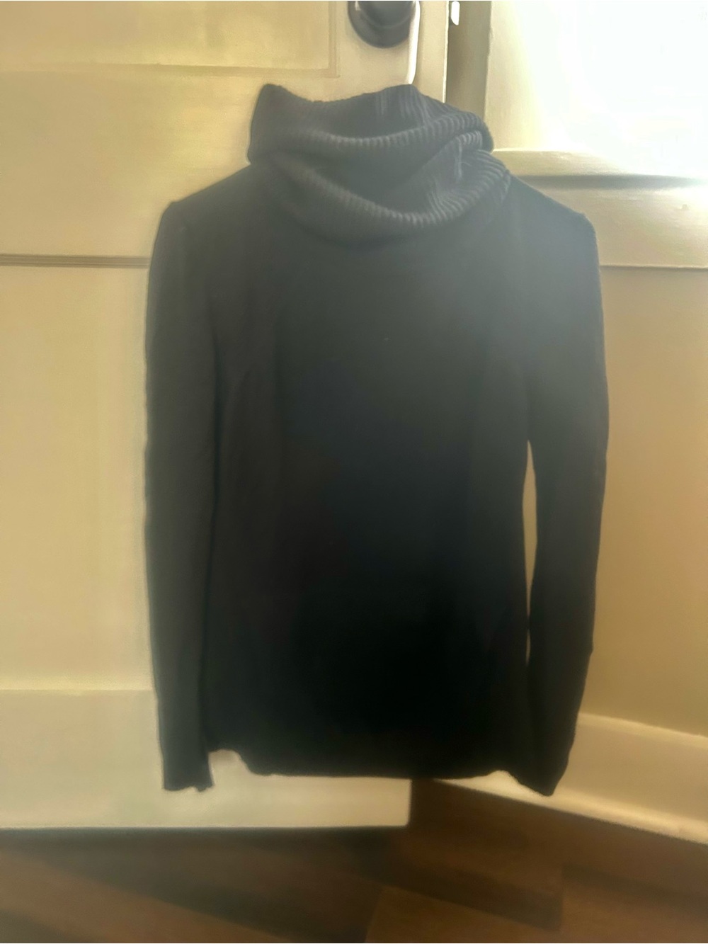lululemon athletica Black Cowl Neck Sweater